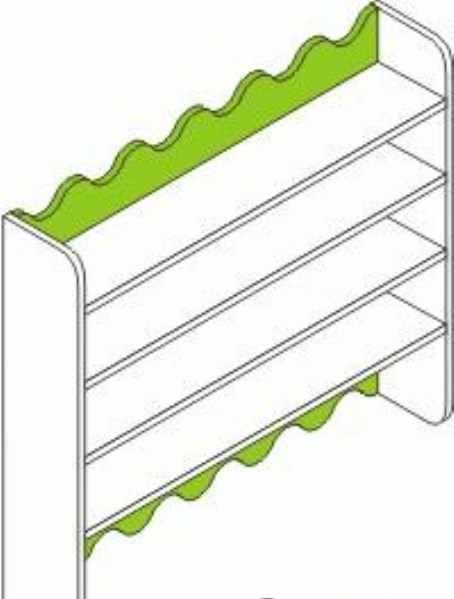 Полка настенная детская - ПН-3
